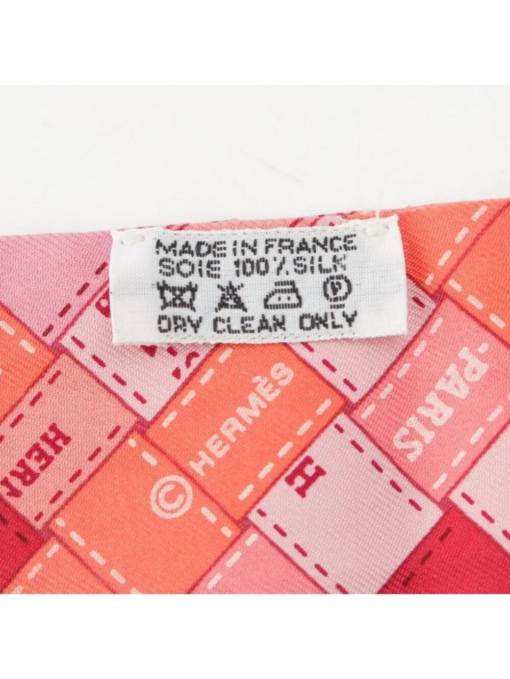 ★SOLD★ Hermes Twilly Silk Bolduc Check Scarf Pink - Picture 8 of 9